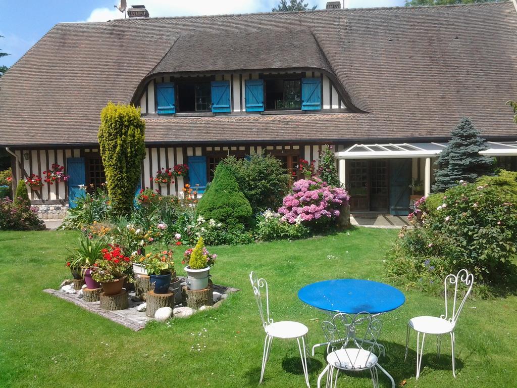 Chez Catherine - Chaumiere Normande Theuville-aux-Maillots Exterior foto