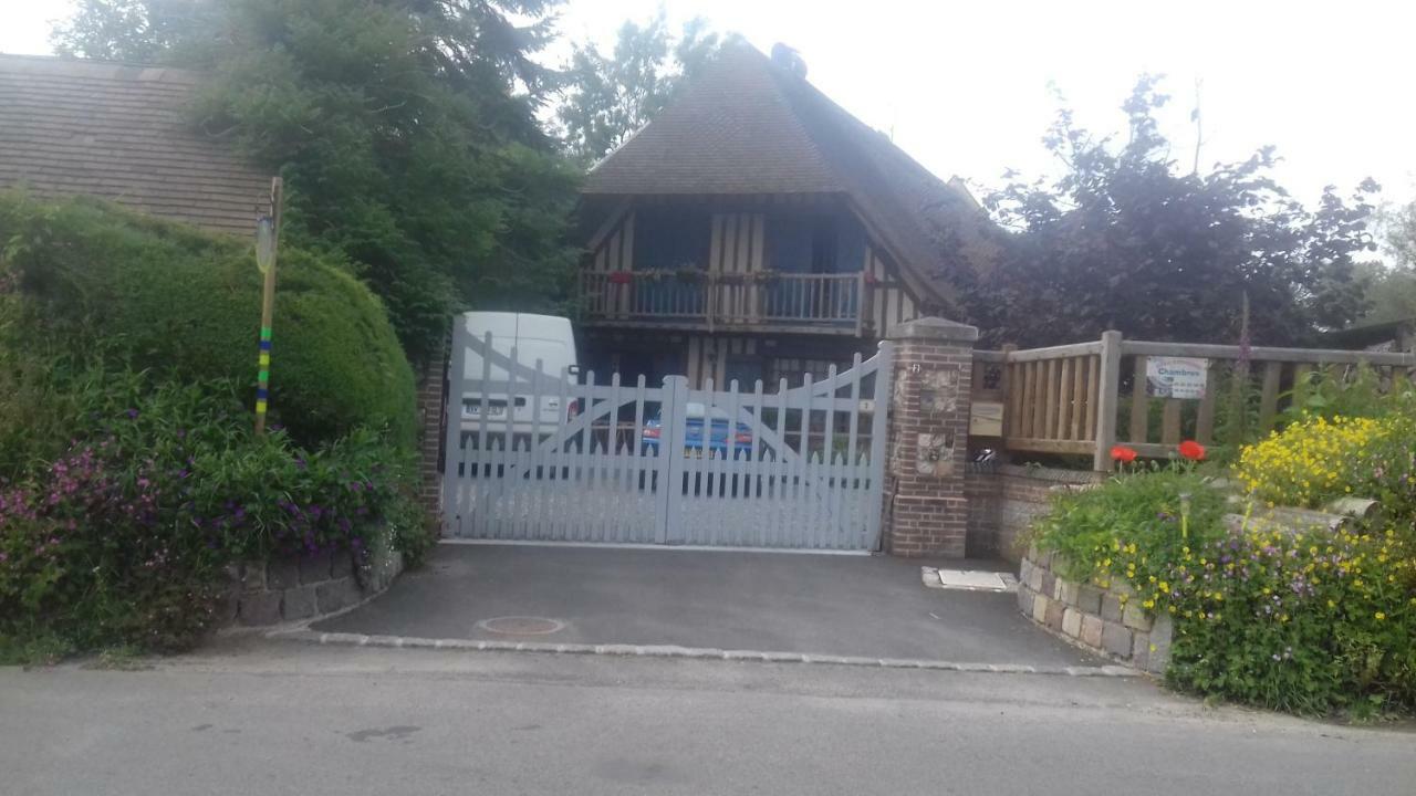 Chez Catherine - Chaumiere Normande Theuville-aux-Maillots Exterior foto
